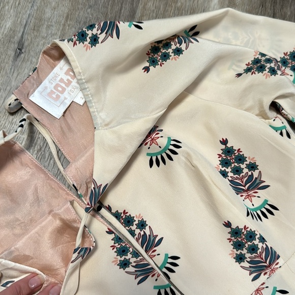 SCF Paris dress SZ 2 Fleur print - Picture 5 of 7